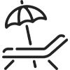 ikona leżaka
